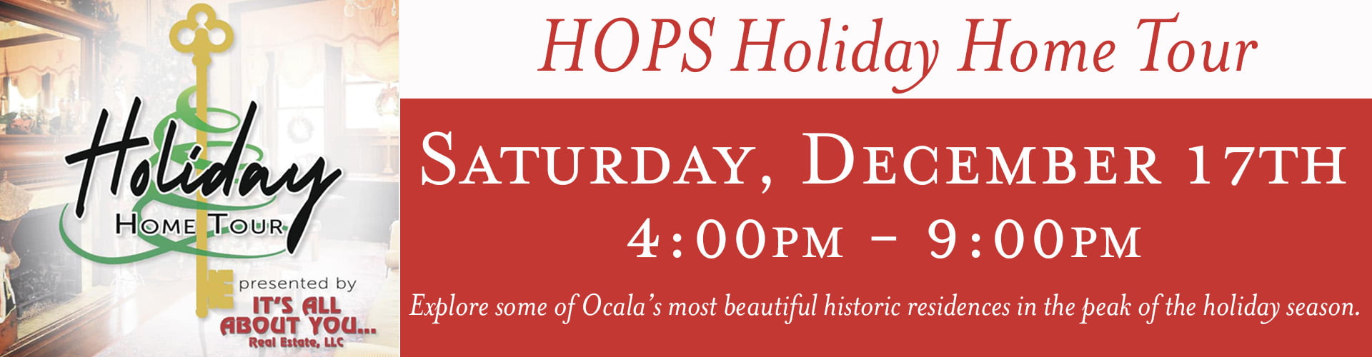 HOPS Holiday Tour banner
